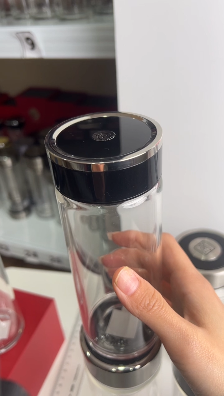 【闪购商品】茶杯浮雕单层410ml高硼硅