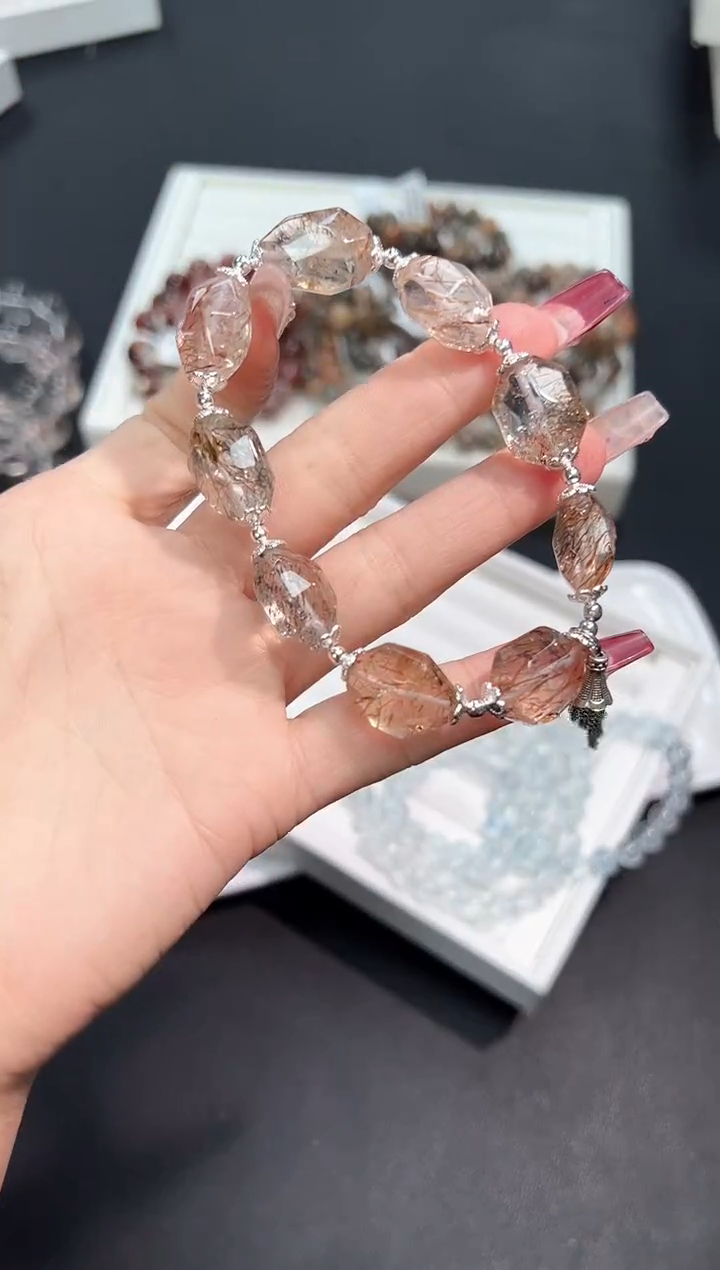 【闪购商品】水晶手串未镶嵌84e多样性发其一/1条默认微瑕