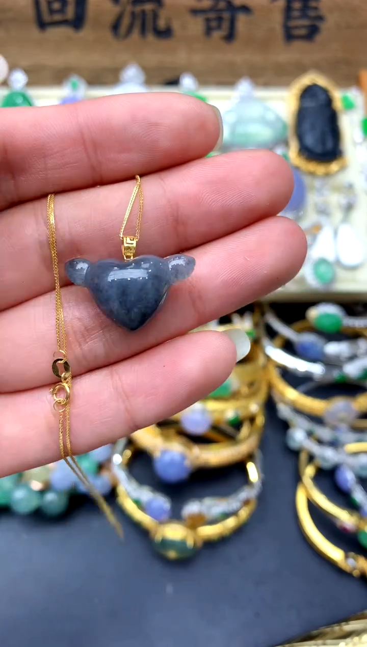 【闪购商品】翡翠颈饰18K金镶嵌214-中国好珍宝