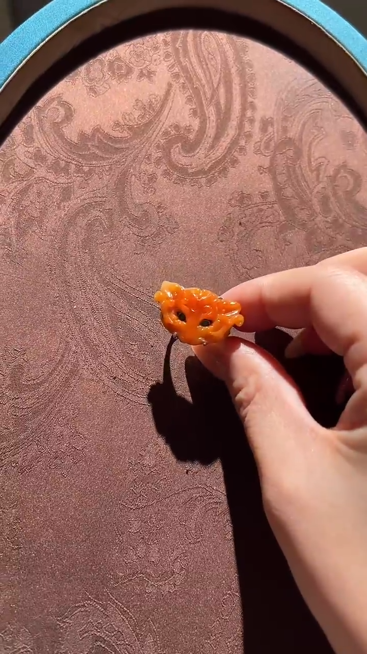 【闪购商品】翡翠戒指银S925镶嵌红翡绿翠 13号