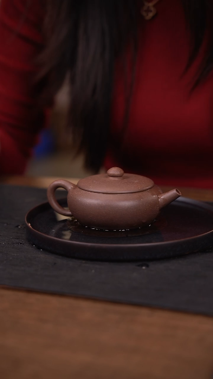 【闪购商品】紫砂茶壶玄纁匠器 大彬扁圆