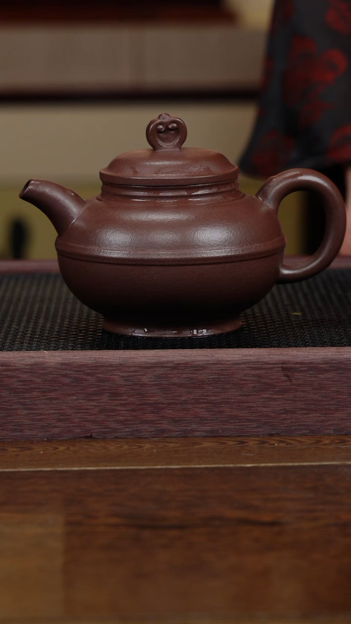 【闪购商品】紫砂茶杯非遗茶器-线圆壶（底槽清）