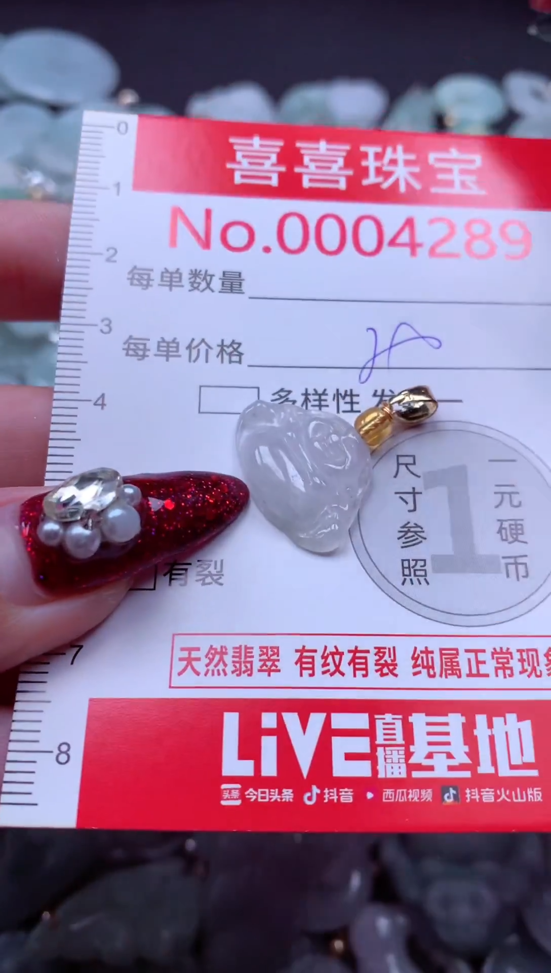 颈饰未镶嵌翡翠4289