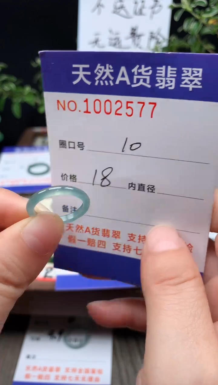 未镶嵌戒指翡翠10#