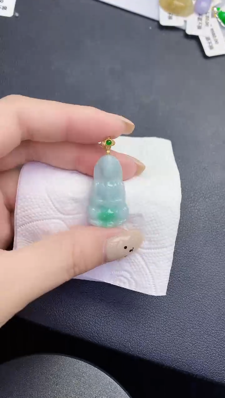 颈饰未镶嵌翡翠缅甸天然翡翠a货