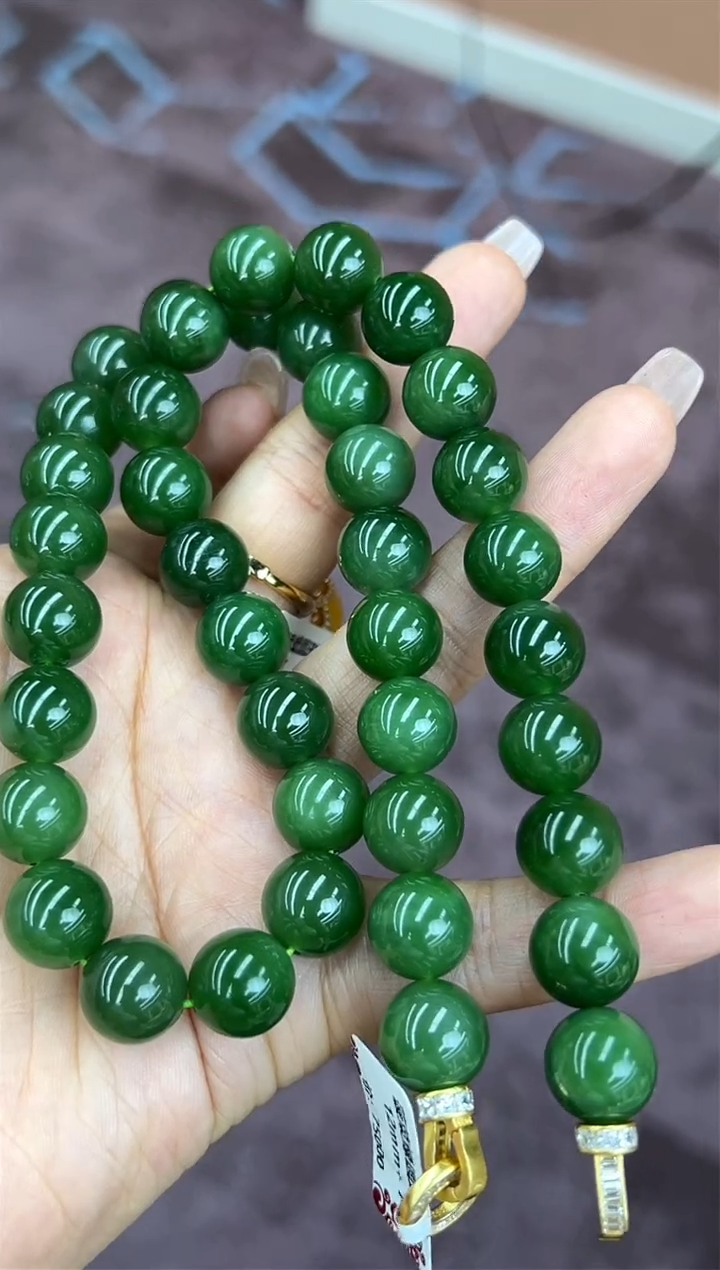 【闪购商品】和田玉（碧玉）颈饰未镶嵌9秒拍号