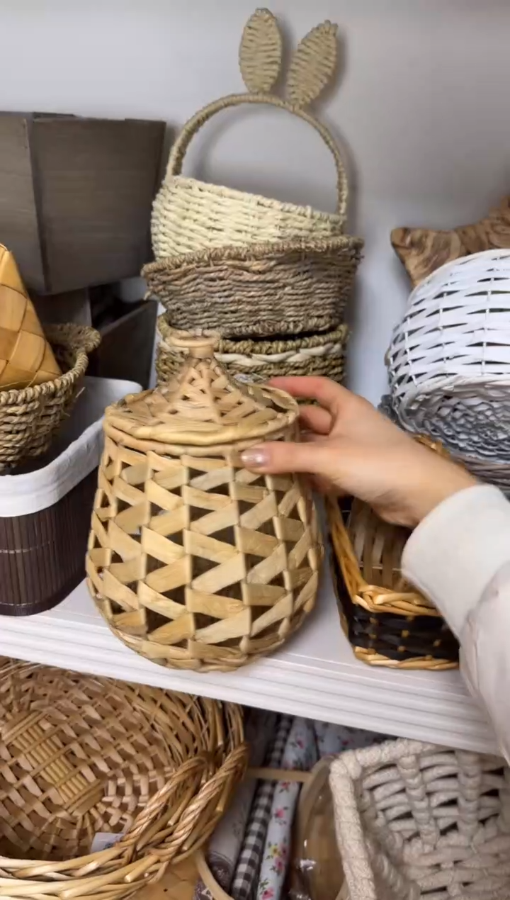 小*妈微瑕捡漏葫芦草带盖小圆桶