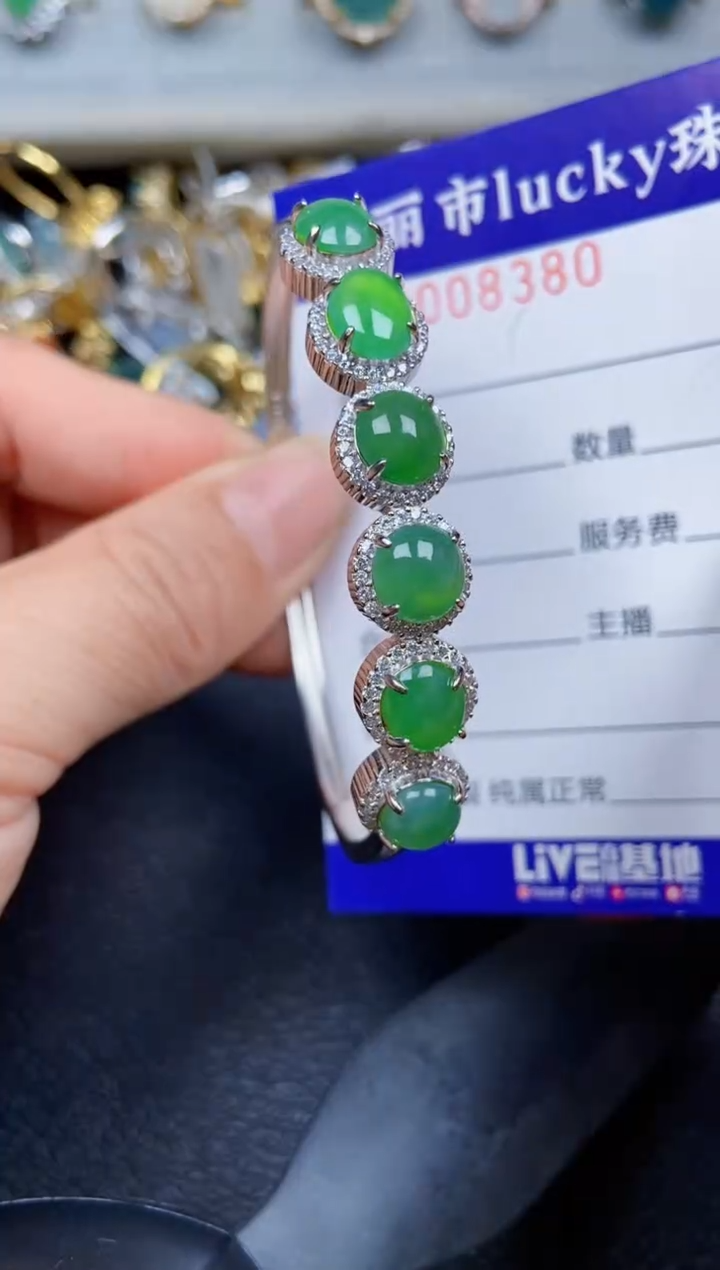 【闪购商品】翡翠颈饰银S925镶嵌8380