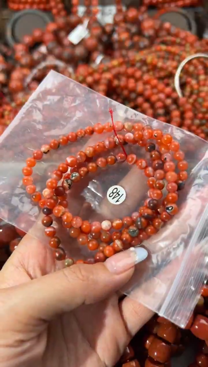 未镶嵌手串南红玛瑙5+