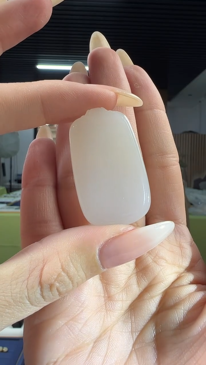 【闪购商品】和田玉吊坠未镶嵌白玉无事牌吊坠