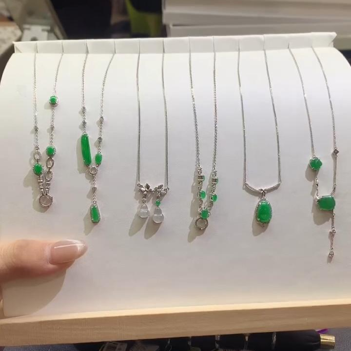 【琪琪臻选】翡翠套链-18k金-多样性发货一件-A19|CXQ21