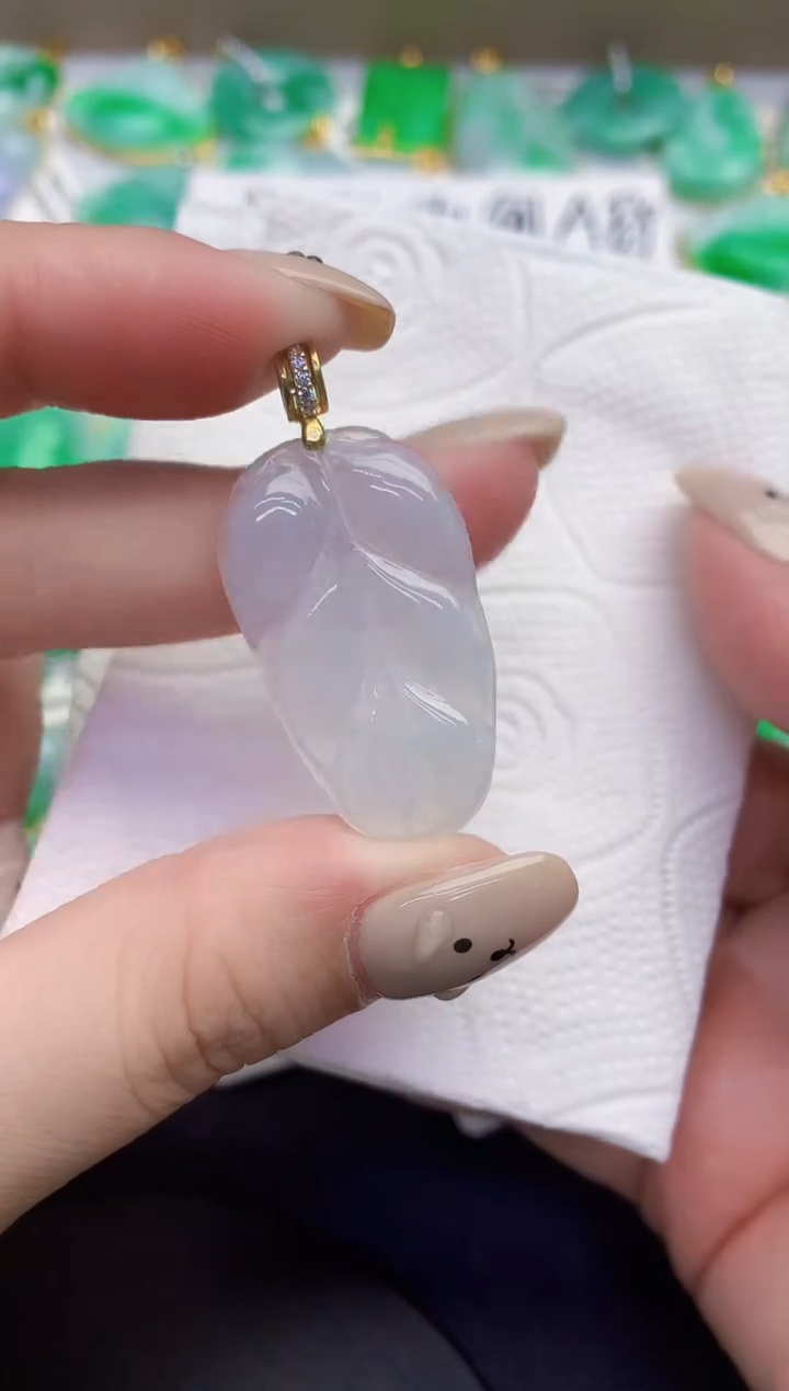 颈饰未镶嵌翡翠缅甸天然翡翠A货