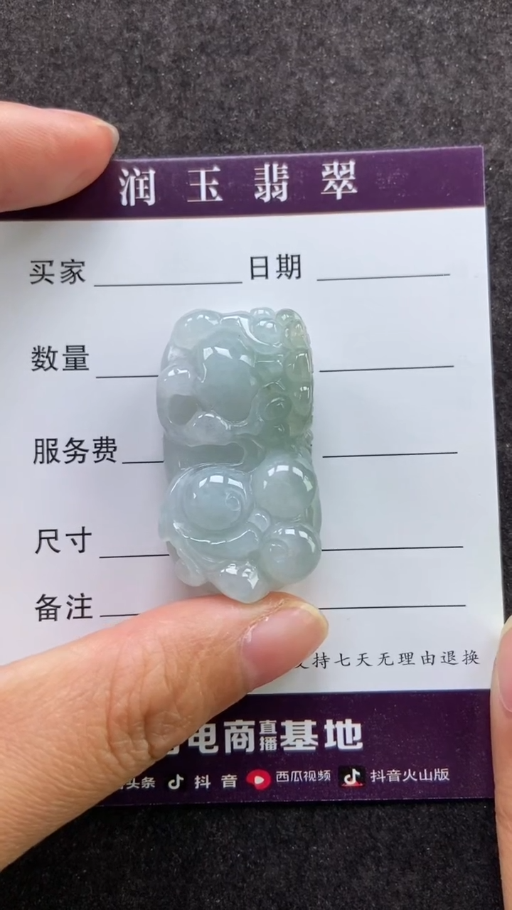 【闪购商品】翡翠颈饰未镶嵌太阳貔貅