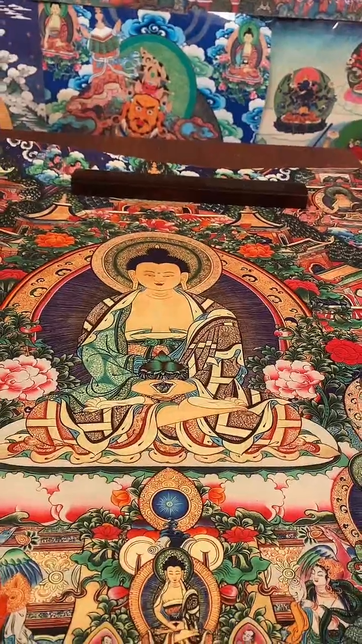 装裱画精美唐卡tk16049