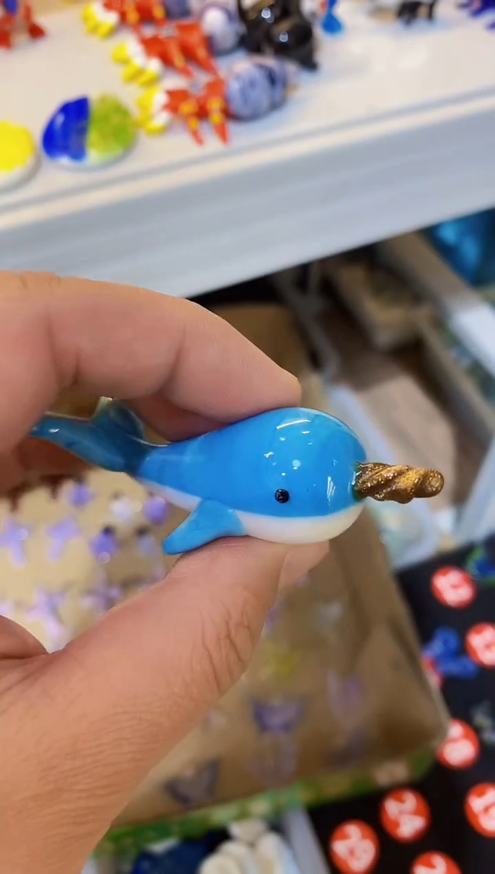 【闪购商品】琉璃手工艺品独角鲸
