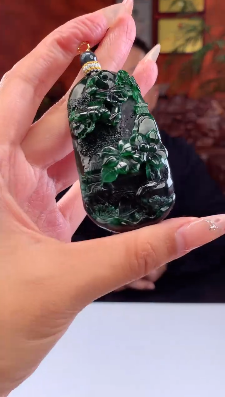 【闪购商品】定制翡翠未镶嵌挂件发货（拍一发一）