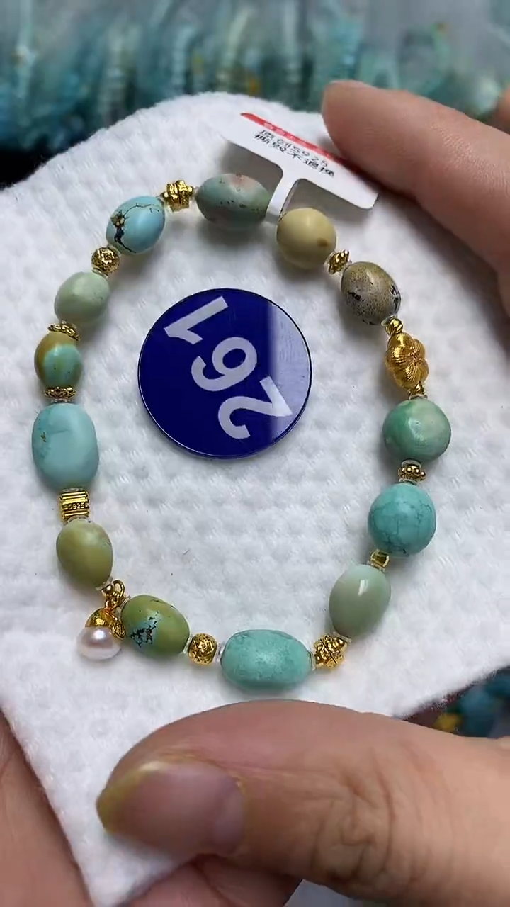 【闪购商品】绿松石手链银S925镶嵌261