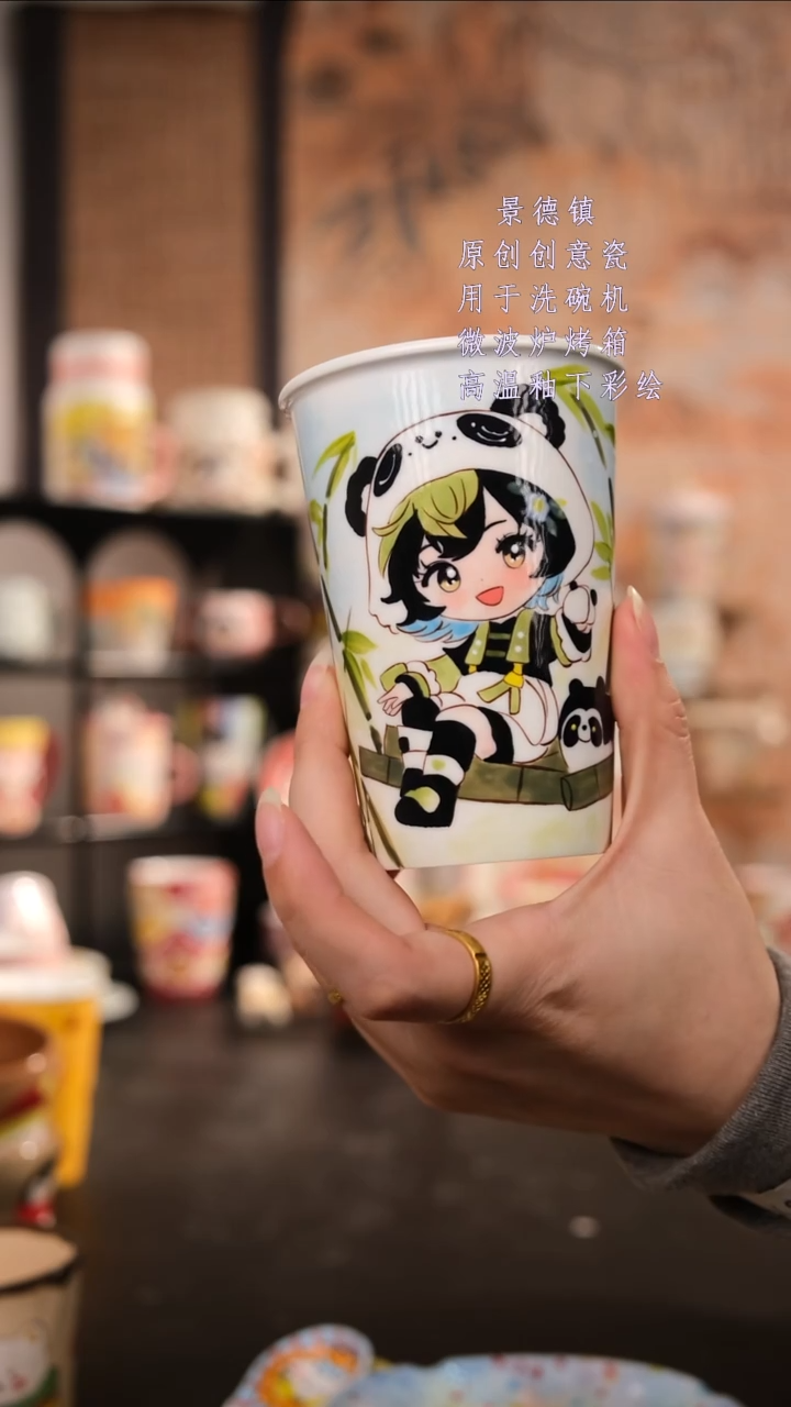 摆件陶旺的可以手工手绘设计师款陶瓷