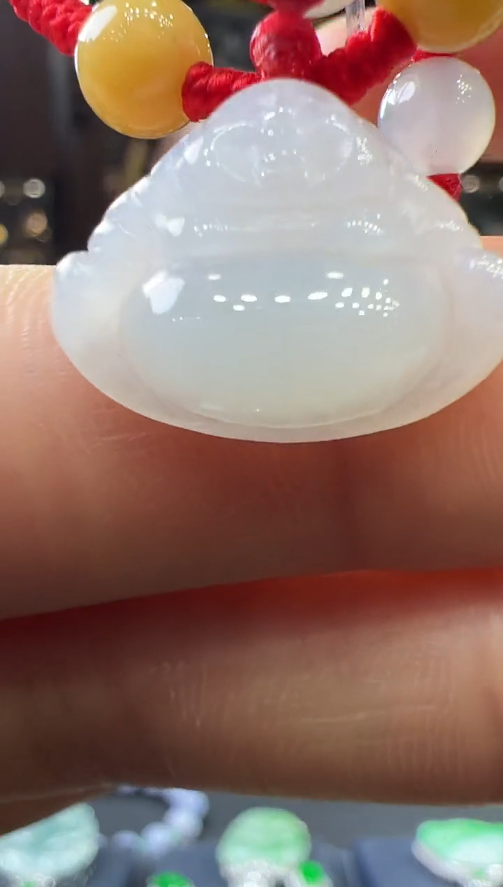 【闪购商品】翡翠挂件未镶嵌佛公手绳