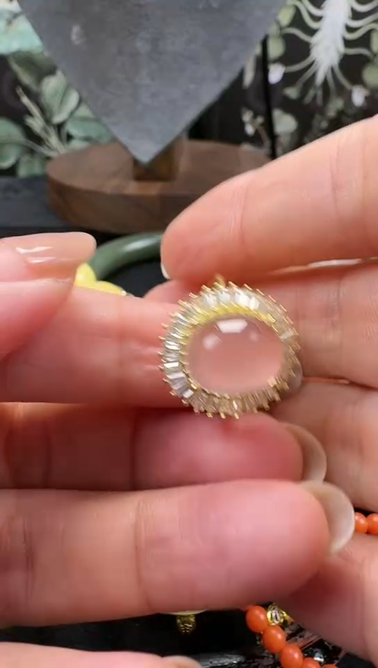 【闪购商品】水晶戒指银S925镶嵌水晶