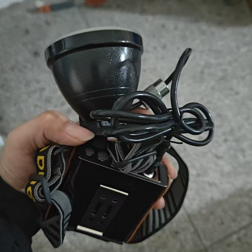 【微瑕】分离黄【分体式头灯】铝合金多功能挂腰式头灯超长续航