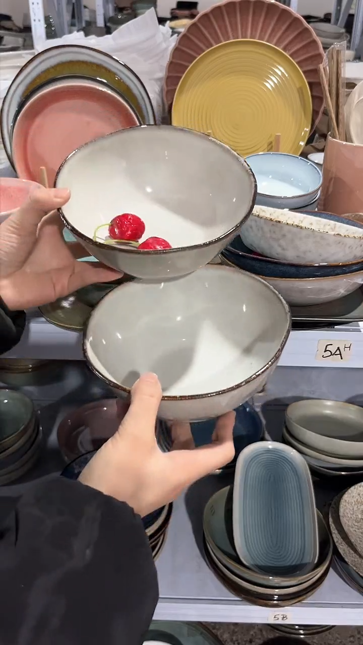 【闪购商品】瓷片外贸尾货瑕疵满20包邮X2 奶奶灰面碗