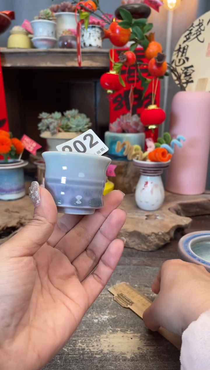 【闪购商品】摆件202知木小芳花盆编号