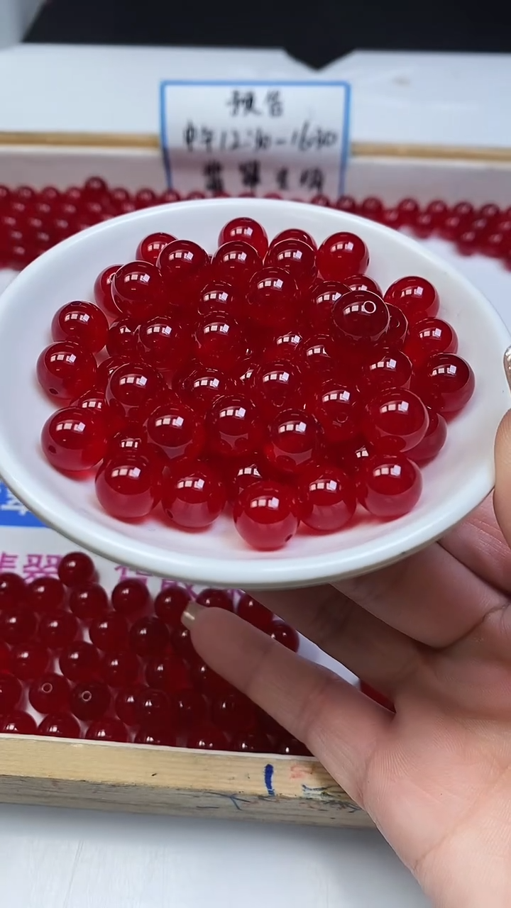 未镶嵌玛瑙手饰B558 缅甸鸽血红10mm5颗9.9元