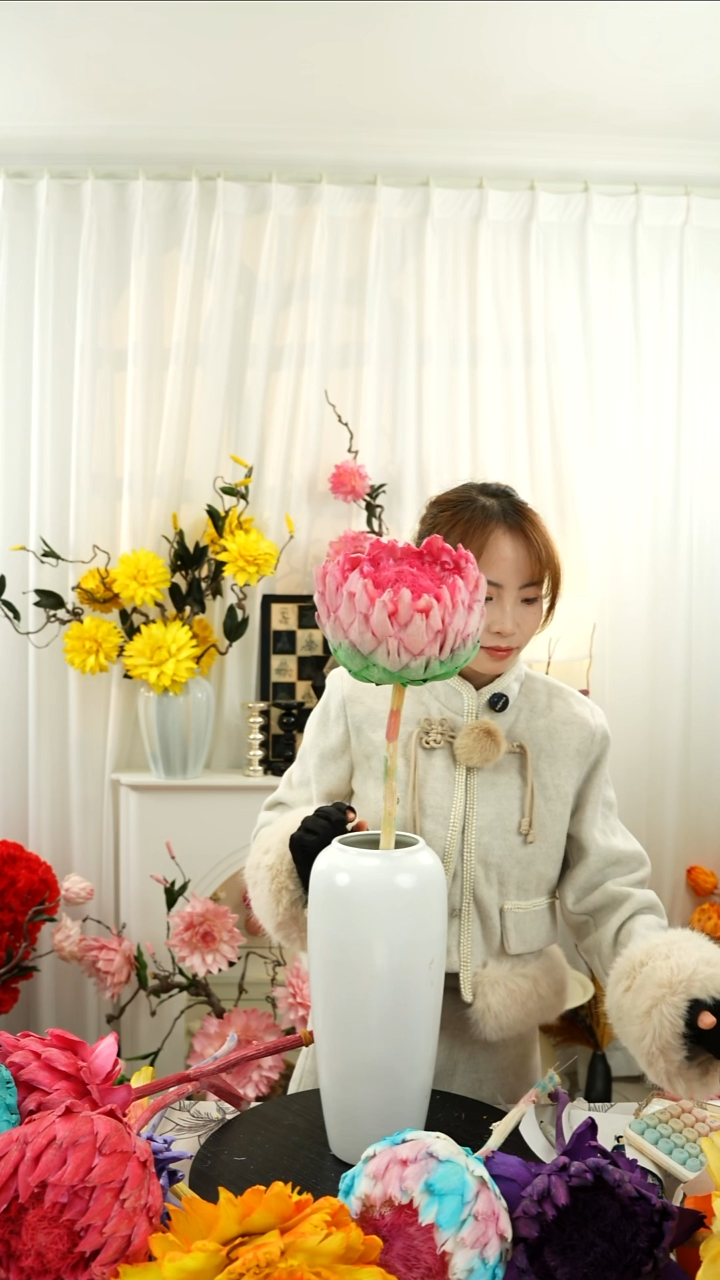 永生洋蓟  霸王花 一 个头【荷花】A19