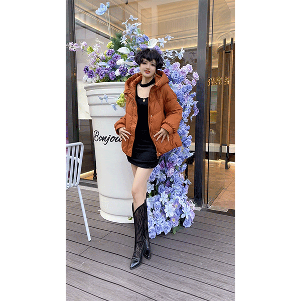 YJ-2318  潮牌短款羽绒服