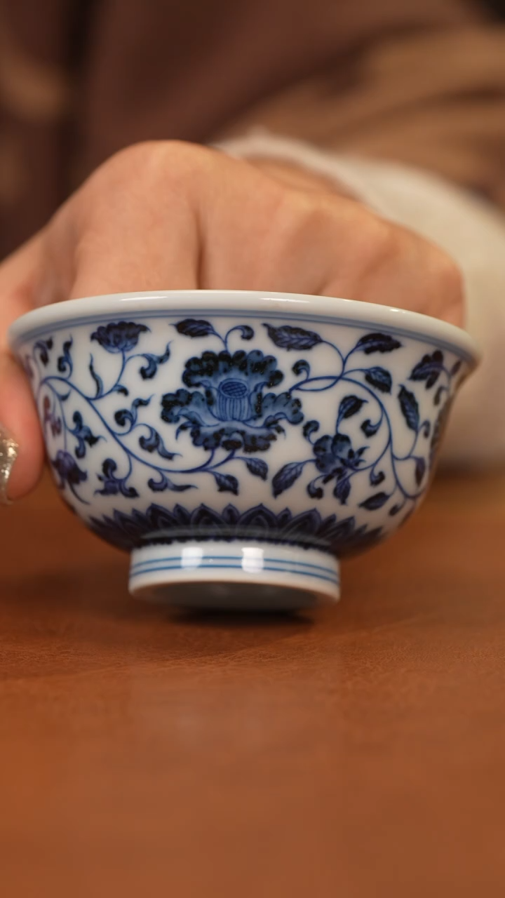 【闪购商品】杯和然珍味四季花压手杯