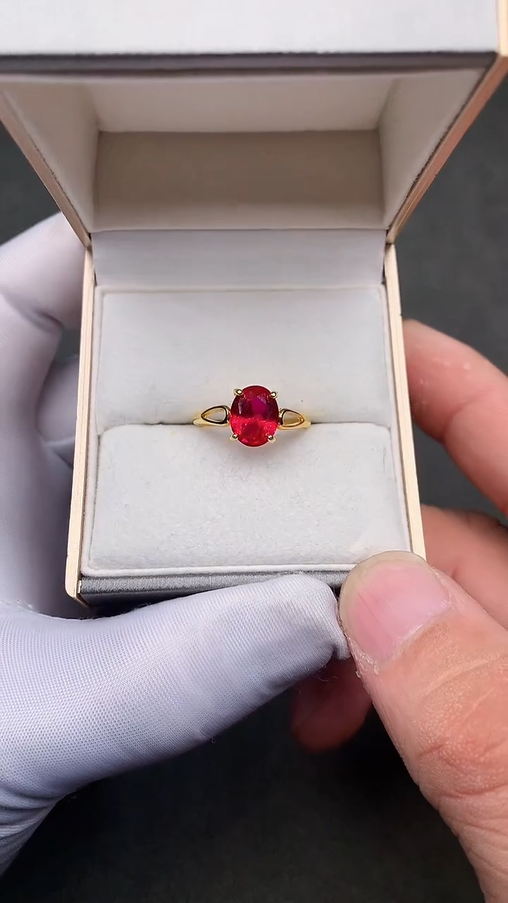 【闪购商品】红宝石戒指银S925镶嵌..........