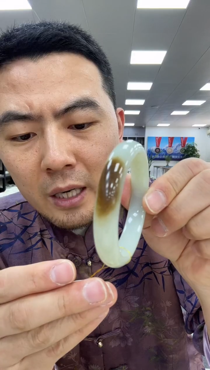 【闪购商品】和田玉未镶嵌手镯53.5  917