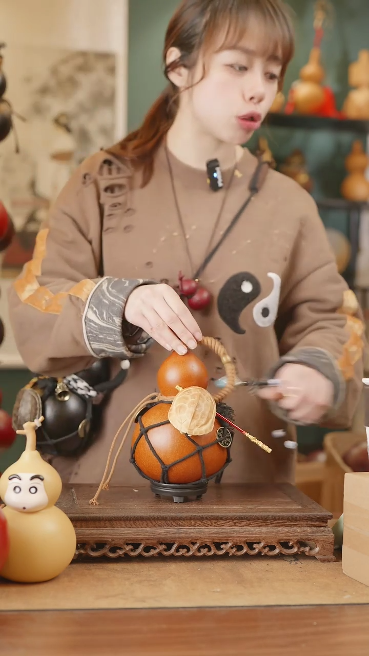 【闪购商品】134号精品天然大漆工艺防渗内胆酒葫芦~