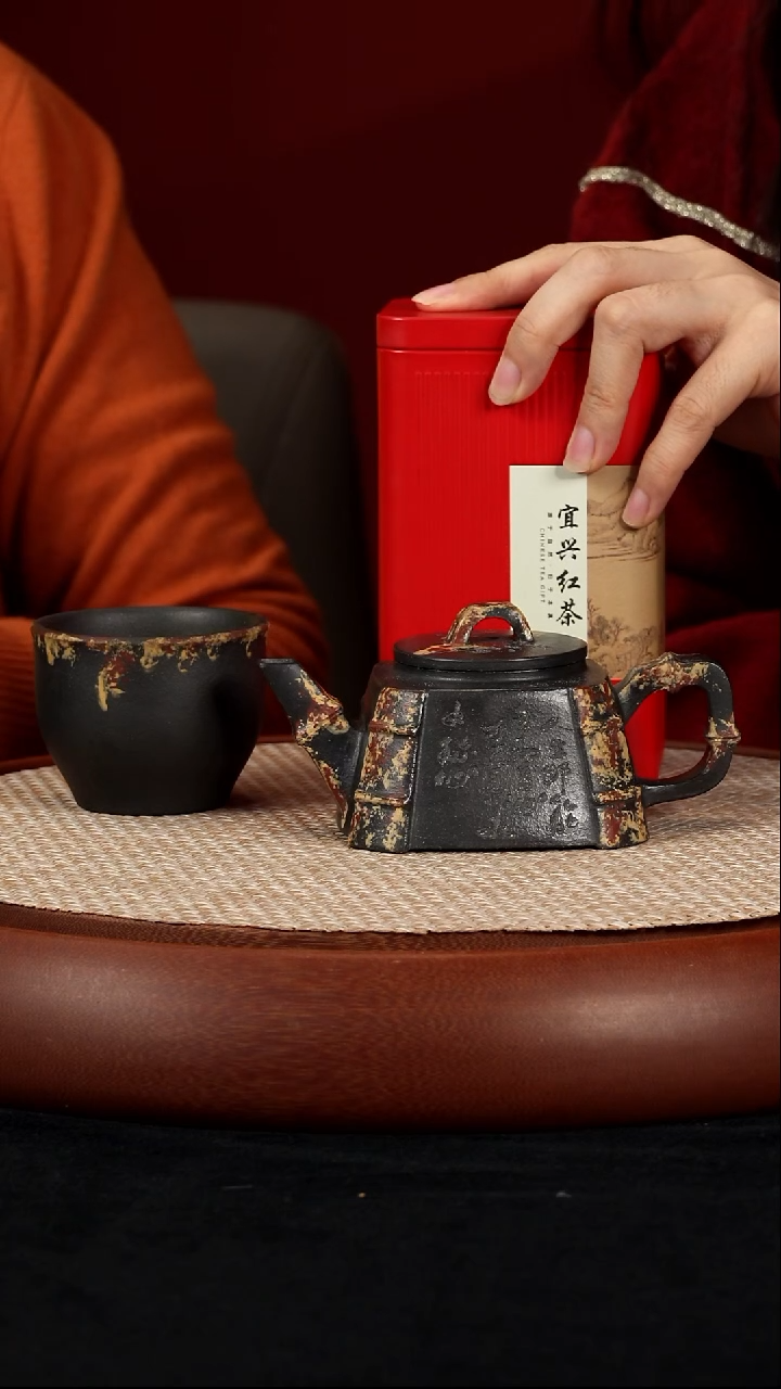 茶壶紫砂【kb098】节节高宜兴紫砂ZLM