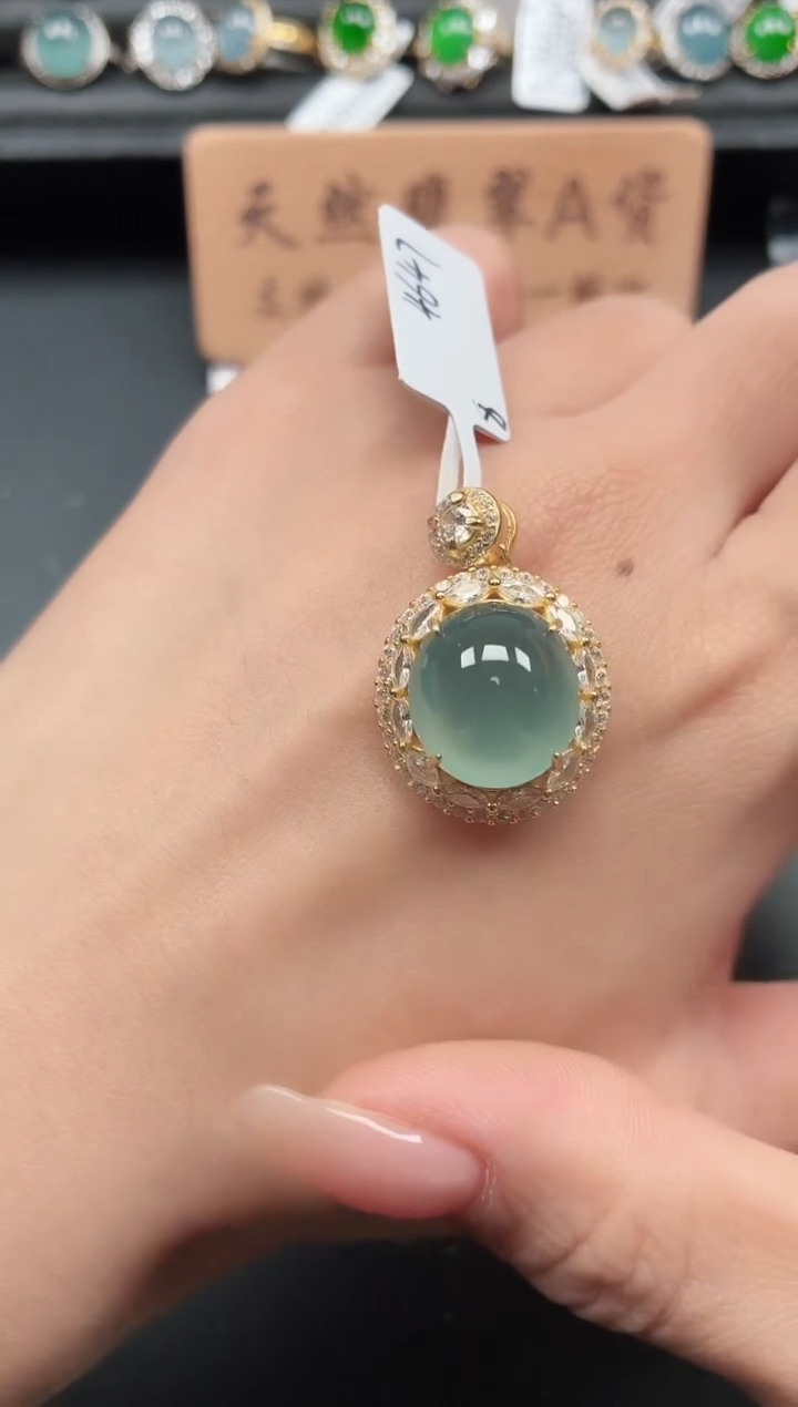 银S925镶嵌戒指翡翠11111