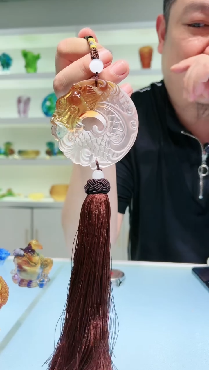 【闪购商品】茶宠古法琉璃 鱼化龙