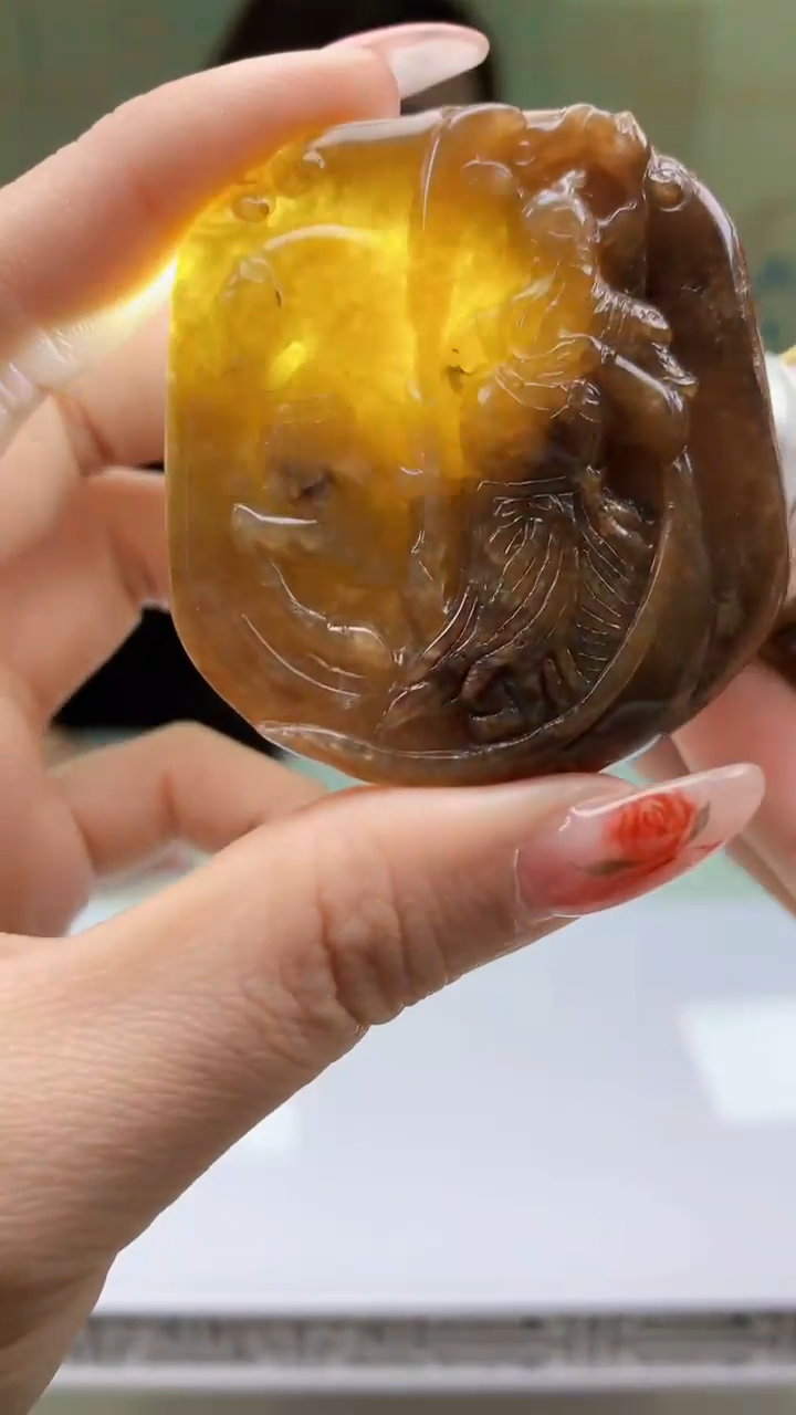 【闪购商品】定制翡翠未镶嵌4829ty-毛货挂件20