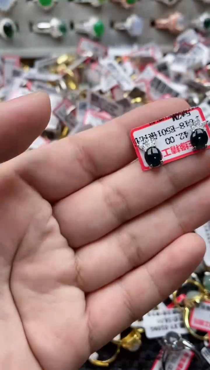 【闪购商品】翡翠戒指银S925镶嵌333333---5