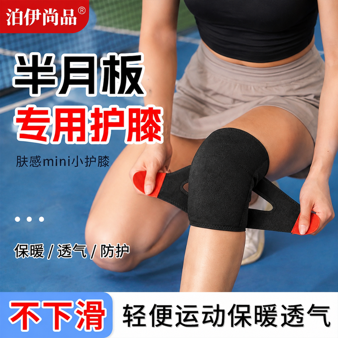 BOYISPN/泊伊尚品半月板专用护膝肤感髌骨轻便运动保暖关