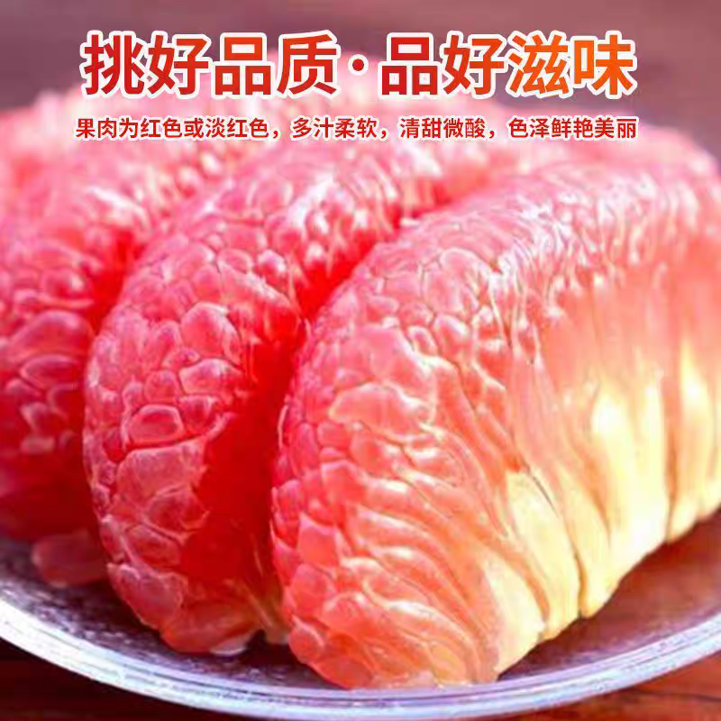 正宗马家柚红心蜜柚果肉满汁水充足当季现摘