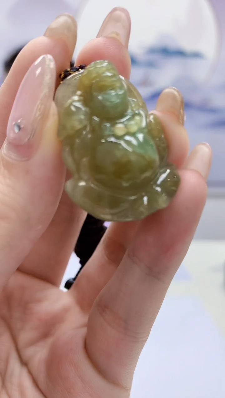 【闪购商品】定制翡翠未镶嵌4902jw-毛货挂件60