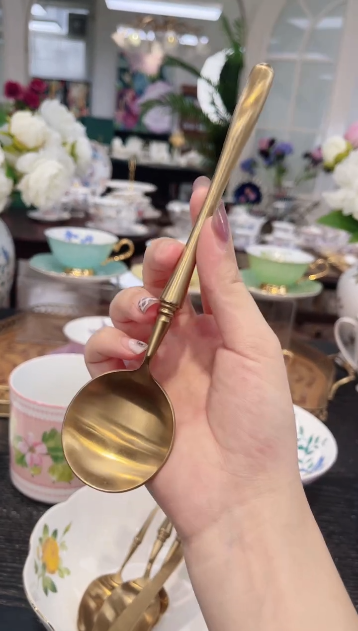 不锈钢圆头勺                