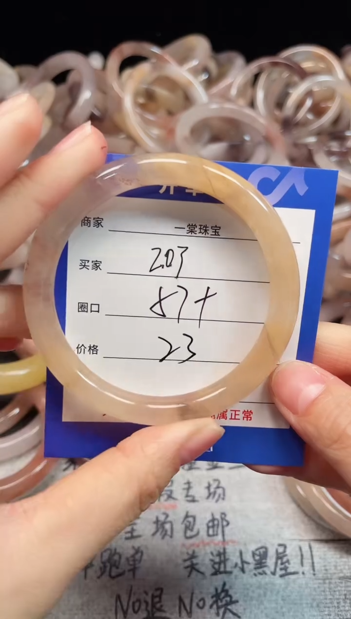 未镶嵌手镯石英质玉203