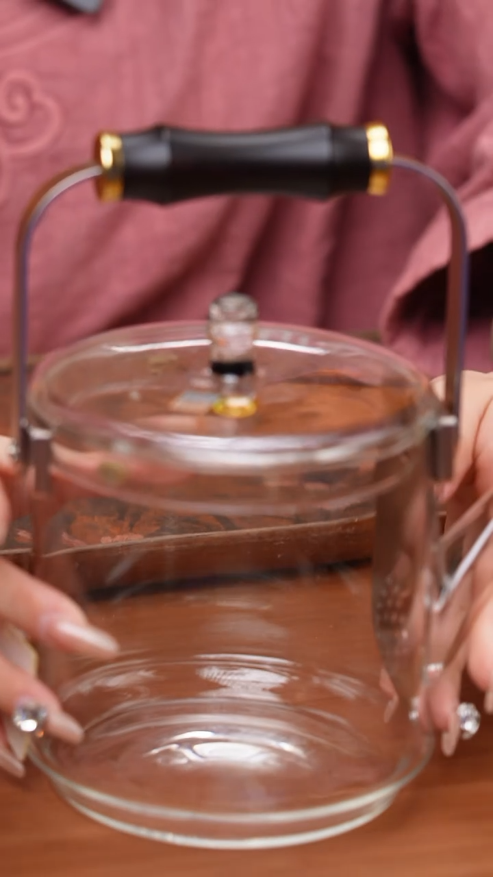 【闪购商品】禾器/透明君若壶/滤片款/紫光檀把