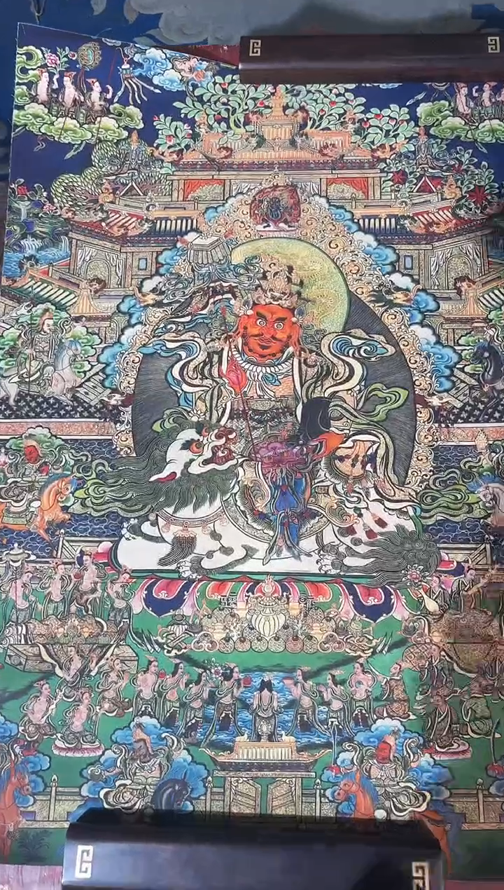 卷轴画龙妹的唐卡tk16