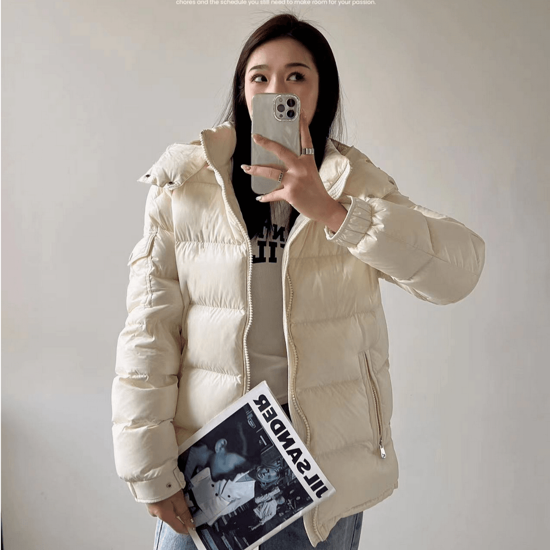【米多】2025新款男女同款情侣短款加厚大码羽绒服外套-606