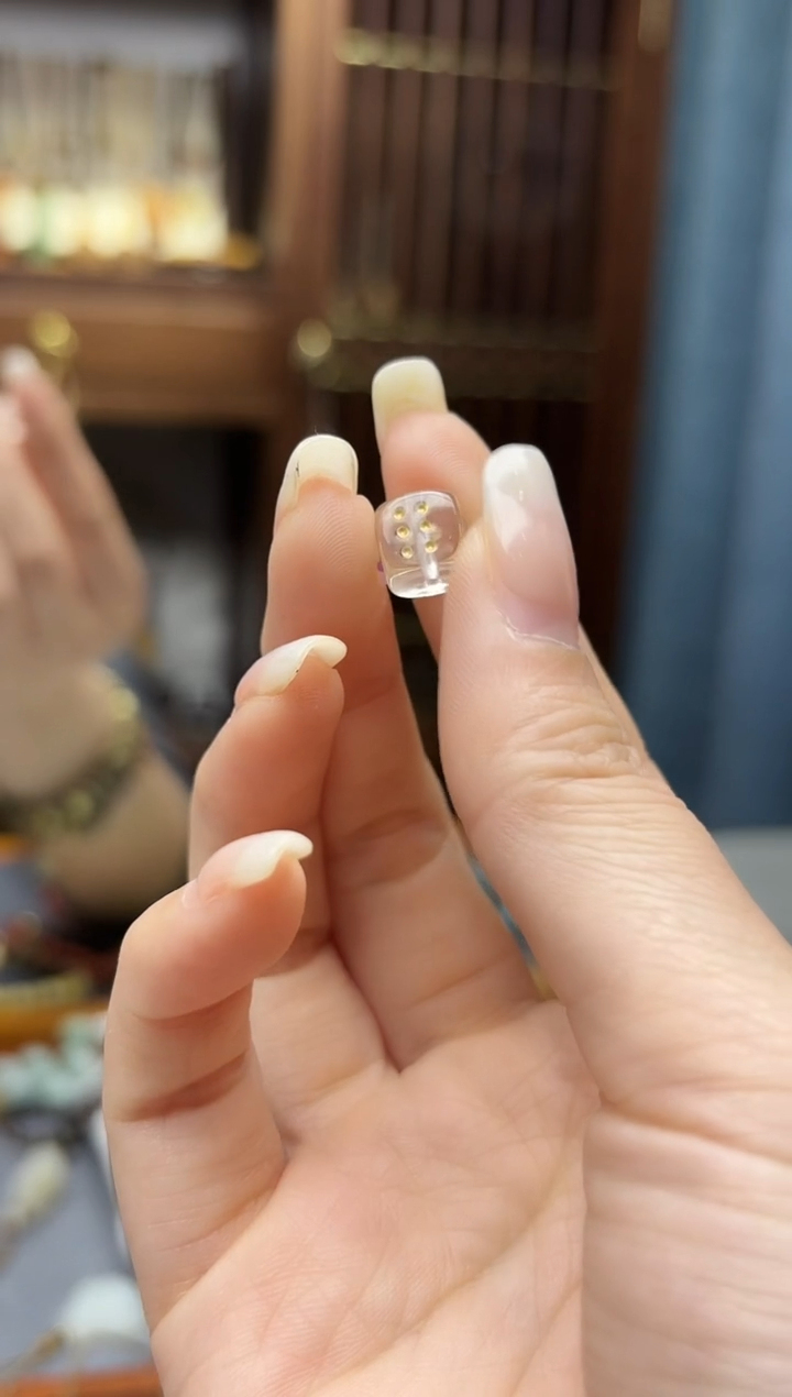 未镶嵌车挂水晶白水晶方块配饰TH