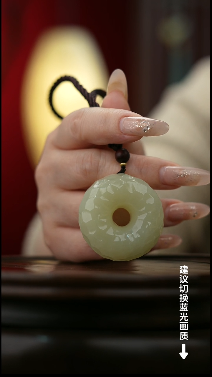 玉【平安扣】天然玉手把件