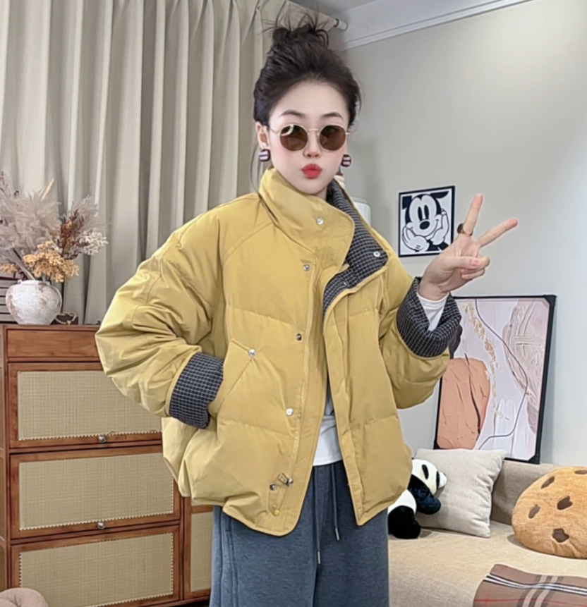 【现货+运费险】加棉加厚款冲锋衣宽松立领上衣冬季短棉袄外套女